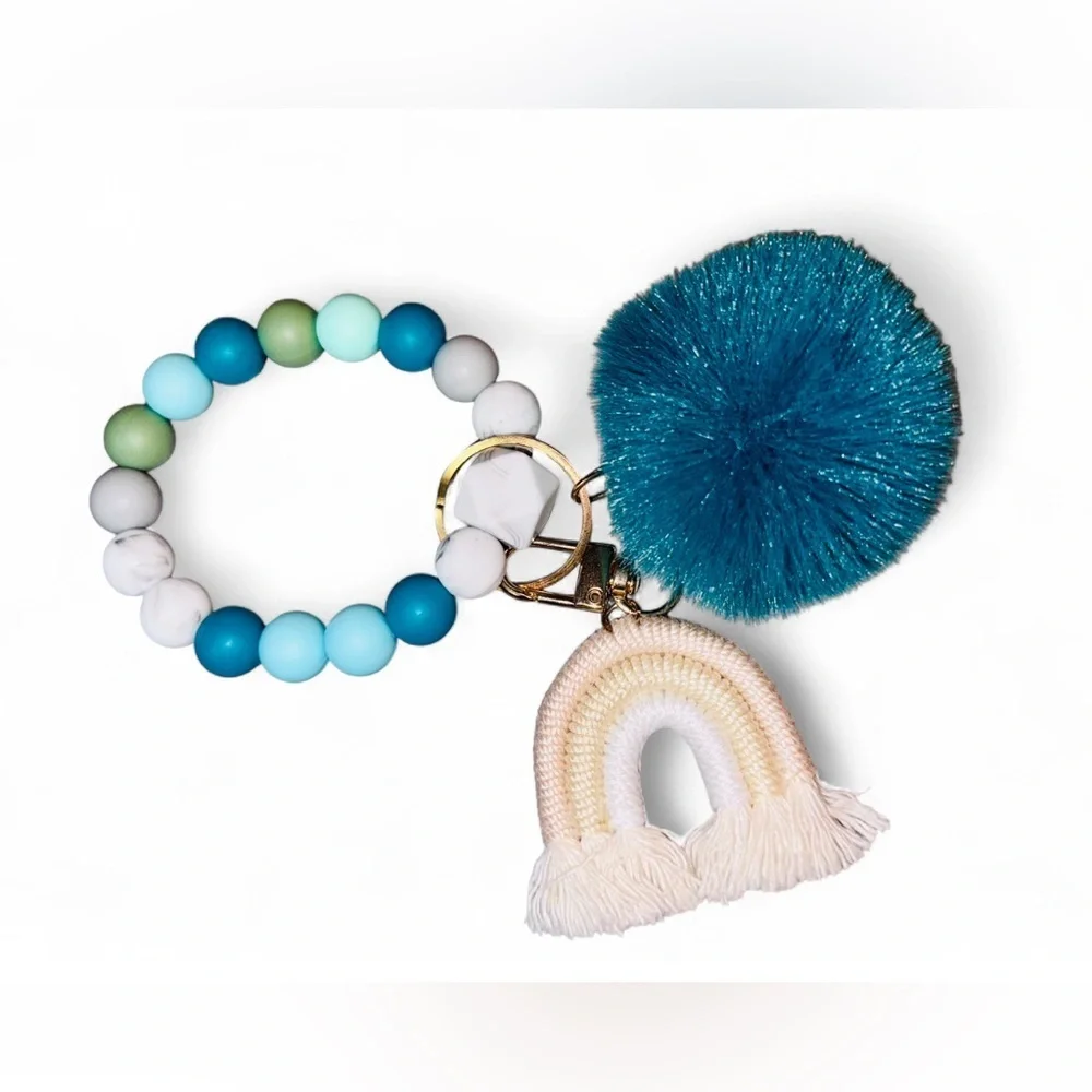 Saltwater Serenity Women’s Silicone Beaded Keychain